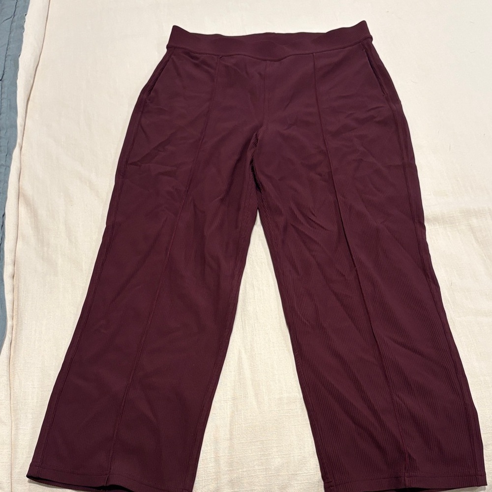 lululemon athletica Maroon Wide Leg Pants
